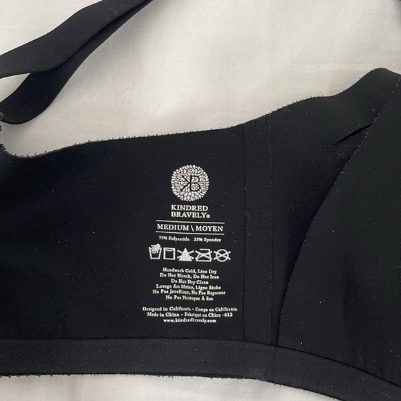 Kindred Bravely snap open, smooth Maternity & Nursing Bra - Black size M - Picture 3 of 7